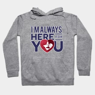 ADHD parenting quote, halftone heart shape showing mom hugging kid Hoodie